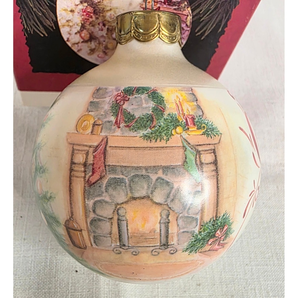 1995 Hallmark Keepsake Grandparents Glass Christmas Ornament Vintage with Box